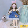 1/6 Bjd Anime Dolls For kids Girls 6 to 9 Years and 7 to 10 Years Ball-jointed Comic Face Doll 30cm with Dresses Toy for Girls