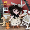 Ob11 Mini Dolls For Girls 1/12 OB11 Accessories Ball Jointed Body Bjd Doll Clothes Toys For Kids Children Baby Holiday Gift Free