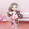16cm Dimple Smile BJD Doll 13 Moveable Joint Dolls Cute Round Face BJD Toy Little Girl Dress Make Up Toy for Girls Gift Dolls