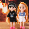Mini16cm BJD Dolls Lovely For Girls, 1/12 Doll with Clothes and Shoes, Movable 13 Joints Cute Girl Gift Child Toys,CD,