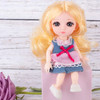 Small Bjd Swivel Dolls Blue Eyes For Toys For Children's Clothing Girls 16Cm Pink Princess Qbaby Accessories Makeup Outfit Dolly