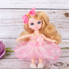 Small Bjd Swivel Dolls Blue Eyes For Toys For Children's Clothing Girls 16Cm Pink Princess Qbaby Accessories Makeup Outfit Dolly