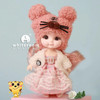 Ob11 BJD Doll Mini Dolls For Girls Animal Clothes Accessories 1/12 Toy Baby 3D Big Eyes Beautiful DIY Toys Dress Up Free Gift