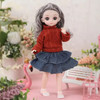 with Clothes 30cm BJD Doll Dressing Doll Dress Up 3D Eyes Removable Joints Doll Cute 30cm 1/6 bjd Dolls Children Toys