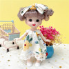Fashion16cm BJD Dolls For Girls, 1/12 Doll with Clothes and Lovely Shoes, Movable 13 Joints Cute Girl Gift Child Toys,CD,