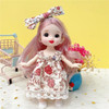 Fashion16cm BJD Dolls For Girls, 1/12 Doll with Clothes and Lovely Shoes, Movable 13 Joints Cute Girl Gift Child Toys,CD,