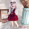 Pretty Anime 1/6 Bjd Byte Dolls For Kid Girls 6 to 10 Years Ball-jointed Comic Face Doll 30cm with Dresses Clothes Dress Up Girl