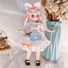 Pretty Anime 1/6 Bjd Byte Dolls For Kid Girls 6 to 10 Years Ball-jointed Comic Face Doll 30cm with Dresses Clothes Dress Up Girl