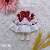 Mini Cute 16cm Bjd Doll Clothes 8-point Princess Dress Ob11 Fashion Doll Changing Clothes Set Girls DIY Dress Accessories Toys