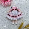 Mini Cute 16cm Bjd Doll Clothes 8-point Princess Dress Ob11 Fashion Doll Changing Clothes Set Girls DIY Dress Accessories Toys