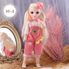 BJD Dolls For Girls 30 cm Anime Hinged Doll with Clothes Blonde Brown Eye Articulated Toys for Children Spherical Joint Playsets