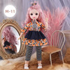 BJD Dolls For Girls 30 cm Anime Hinged Doll with Clothes Blonde Brown Eye Articulated Toys for Children Spherical Joint Playsets