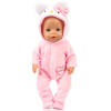 Warm Rompers Jumpsuits+Shoes Fit 17 inch Fit 43cm Baby New Born Doll Clothes