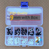 30pcs 3D DIY Glitter Plastic Safety Eyes For Crochet Toys Amigurumi Mixed Color Crafts Doll Eyeball 9/10/12/14/16mm