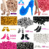 Mix Style 100 Pairs Fashion Shoes High Heels Boots Noble Sandals For Barbie Doll Accessories Girl 1/6 Dollhouse Toys JJ