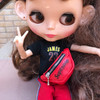 1PCS Handmade Dolls Bag Sport Fashion Handbag Cool Bag for blyth licca azone 1/6 Dolls Accessories white/black/white/red