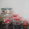 9PCS 1/6 or 1/12 Scale Miniature Dollhouse Food Container Mini Crisper Fruit Box Blyth Doll Kitchen Accessories Toy