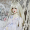 1/3 1/4 1/6 Bjd Doll's Wig Gray Blue Color Bangs Long Hair Wig Children Play House Diy Dress Up Toy Gifts