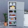 1/12 Dollhouse Miniature Wooden Double Door Refrigerator Simulation Fridge Model For Doll House Decoration 1/12 Dollhouse Miniature Wooden Double Door Refrigerator Simulation Fridge Model For Doll House Decoration