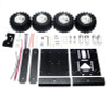 4WD Smart Robot Car Chassis For Arduino With 130mm Wheel Car Mobile Platform DIY RC Toy Tracing Experiment Programmable Toys Kit