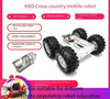 4WD Smart Robot Car Chassis For Arduino With 130mm Wheel Car Mobile Platform DIY RC Toy Tracing Experiment Programmable Toys Kit