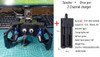ESP8266 Robotics Kit Educational Diy Kit 4 Dof Electric Spider Robot Kit for ESP32-CAM Robot with Servo SG90 Programmable Toys