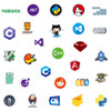 10/30/50/100pcs Cool Programmer Internet Java Stickers Geek Php Docker Html Programming Language For Phone Laptop Car Toy Decals