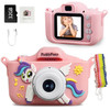 Children Digital Camera Toys 1080P HD 2 Inch Screen Multifunctional Kids Camera with 32GB SD Card for Girl and Boy Birthday Gift