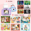 Cute Cartoon Full HD Video Digital Camera Instant Mini Camera Children Fun Birthday Gift Portable Sports Photo Camera