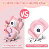 Unicorn Camera set Children's camera for 3-9 years old boys girls Children's toy digital camera Birthday gift Pink blue