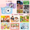 Portable children's digital cartoon camera, children's toys, cartoon camera, 2 inch color display, gifts for girls and boys, 108