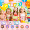 Portable children's digital cartoon camera, children's toys, cartoon camera, 2 inch color display, gifts for girls and boys, 108