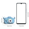HD 1080P Kids Digital Camera Children Camera with USB Charger Built-In Game Camera Shockproof Silicone Protection Cover