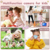 HD 1080P Kids Digital Camera Children Camera with USB Charger Built-In Game Camera Shockproof Silicone Protection Cover