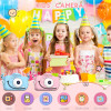HD 1080P Kids Digital Camera Children Camera with USB Charger Built-In Game Camera Shockproof Silicone Protection Cover