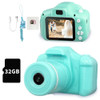 Long Lens Kids Digital Camera Toy Multifunctional HD Screen1080P Mini SLR Camera For 3-12 Children Birthday Festival Cute Gifts