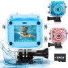 Kids Camera Waterproof 2.0 Inch LCD Screen Action Cam 1080P HD Children Digital Camera Photo Video Recorder Underwater SandBeach