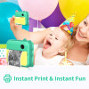 Children Instant Camera Print Camera For Kids 1080P Video Photo Digital Camera With Print Paper Birthday Gift For Child Girl Boy