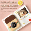 Kids Instant Print Camera Mini Digital Camera Dual Lens Thermal Print Camera HD Video Record Children Photography Toys