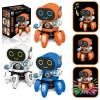 Cute 6-Claw LED Light Musical Dancing Robot: An Educational and Interactive Toy for Kids (Not Include Battery)