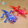 Walking Lizard Model Robotic Toys Battery Operated with Sounds Lights Crawling Removable Tail Funny Animal