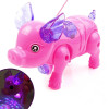 New Pink Color Electric Walking Pig Toy With Light Musical Kids Funny Electronics Toy Children Birthday Gift Toys