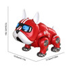Dance Music Bulldog Robot Intelligent Interactive Dog With Light Toys For Children Kids Early Education Baby Toy Boys Girl