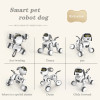 Electronic pet RC smart robot dog gesture induction voice control music dance electric pet boy early education toy gift