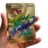 2024 new 10000 Arceus Vmax Gx gold pocket monster card Spanish iron metal Pokmo Letters children's gift game collection card