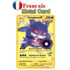 2023 France arceus vmax pokemon metal card DIY card Pikachu charizard gold limited edition children's gift game collection card