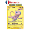 2023 France arceus vmax pokemon metal card DIY card Pikachu charizard gold limited edition children's gift game collection card