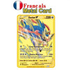 2023 France arceus vmax pokemon metal card DIY card Pikachu charizard gold limited edition children's gift game collection card