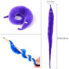 Funny Worm Magic Props Toys for Children Kids Beginners Wiggly Twisty Worm with Invisible String Party Games Trick Toys