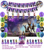 Shooting Game Fortnition Birthday Party Decoration Fortnition Balloon Photograph Backdrop Tableware Banner Baby Shower